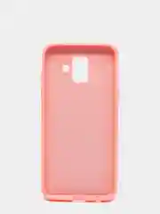 Кораллово-розовый защитный силиконовый чехол Silikone Cover для Samsung A6 2018