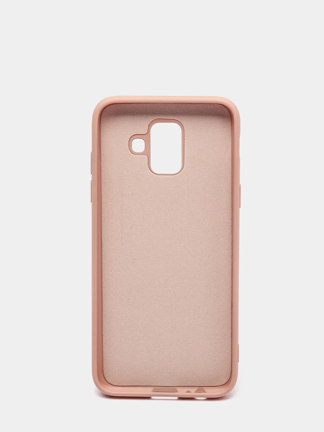 Бежевый защитный силиконовый чехол Silikone Cover для Samsung A6 2018