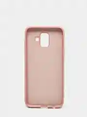 Бежевый защитный силиконовый чехол Silikone Cover для Samsung A6 2018