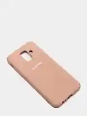 Бежевый защитный силиконовый чехол Silikone Cover для Samsung A6 2018