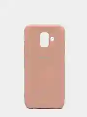 Бежевый защитный силиконовый чехол Silikone Cover для Samsung A6 2018