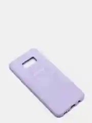 Лавандовый защитный силиконовый чехол Silikone Cover для Samsung S8 PLUS