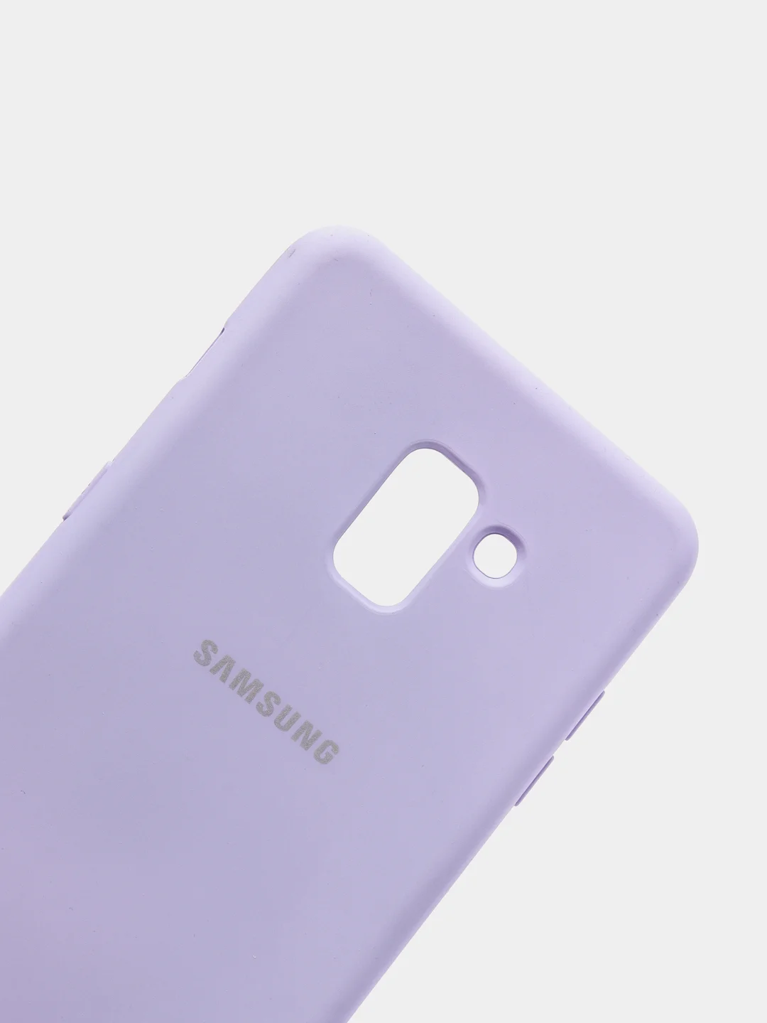 Сиреневый защитный силиконовый чехол Silikone Cover для Samsung A8 PLUS