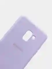 Сиреневый защитный силиконовый чехол Silikone Cover для Samsung A8 PLUS