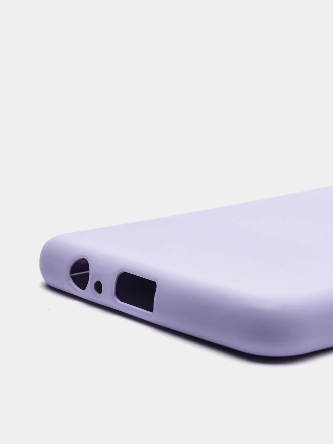 Сиреневый защитный силиконовый чехол Silikone Cover для Samsung A8 PLUS