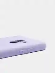 Сиреневый защитный силиконовый чехол Silikone Cover для Samsung A8 PLUS