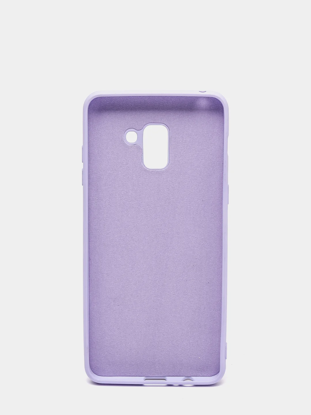 Сиреневый защитный силиконовый чехол Silikone Cover для Samsung A8 PLUS