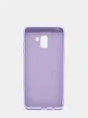 Сиреневый защитный силиконовый чехол Silikone Cover для Samsung A8 PLUS