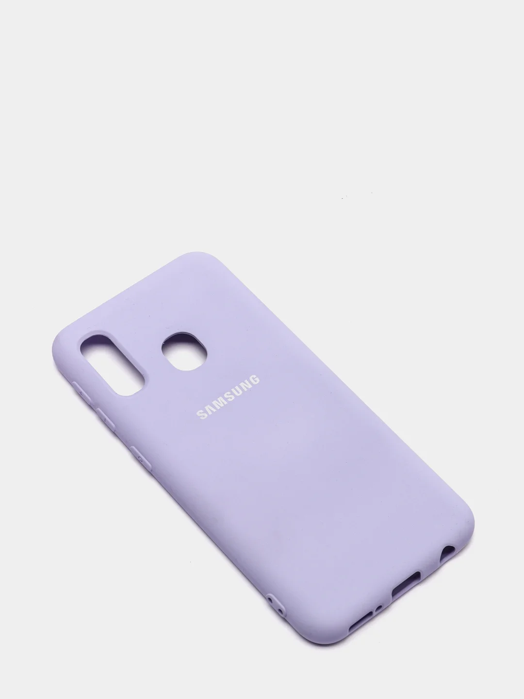 Лавандовый защитный силиконовый чехол Silikone Cover для Samsung A10E