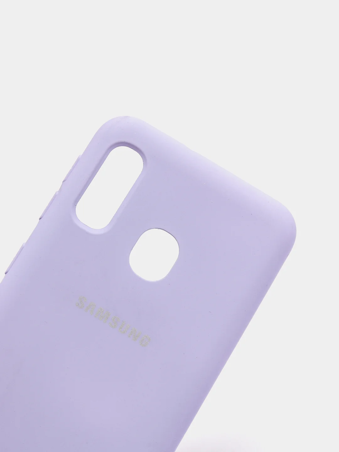 Лавандовый защитный силиконовый чехол Silikone Cover для Samsung A10E