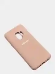 Бежевый защитный силиконовый чехол Silikone Cover для Samsung S9