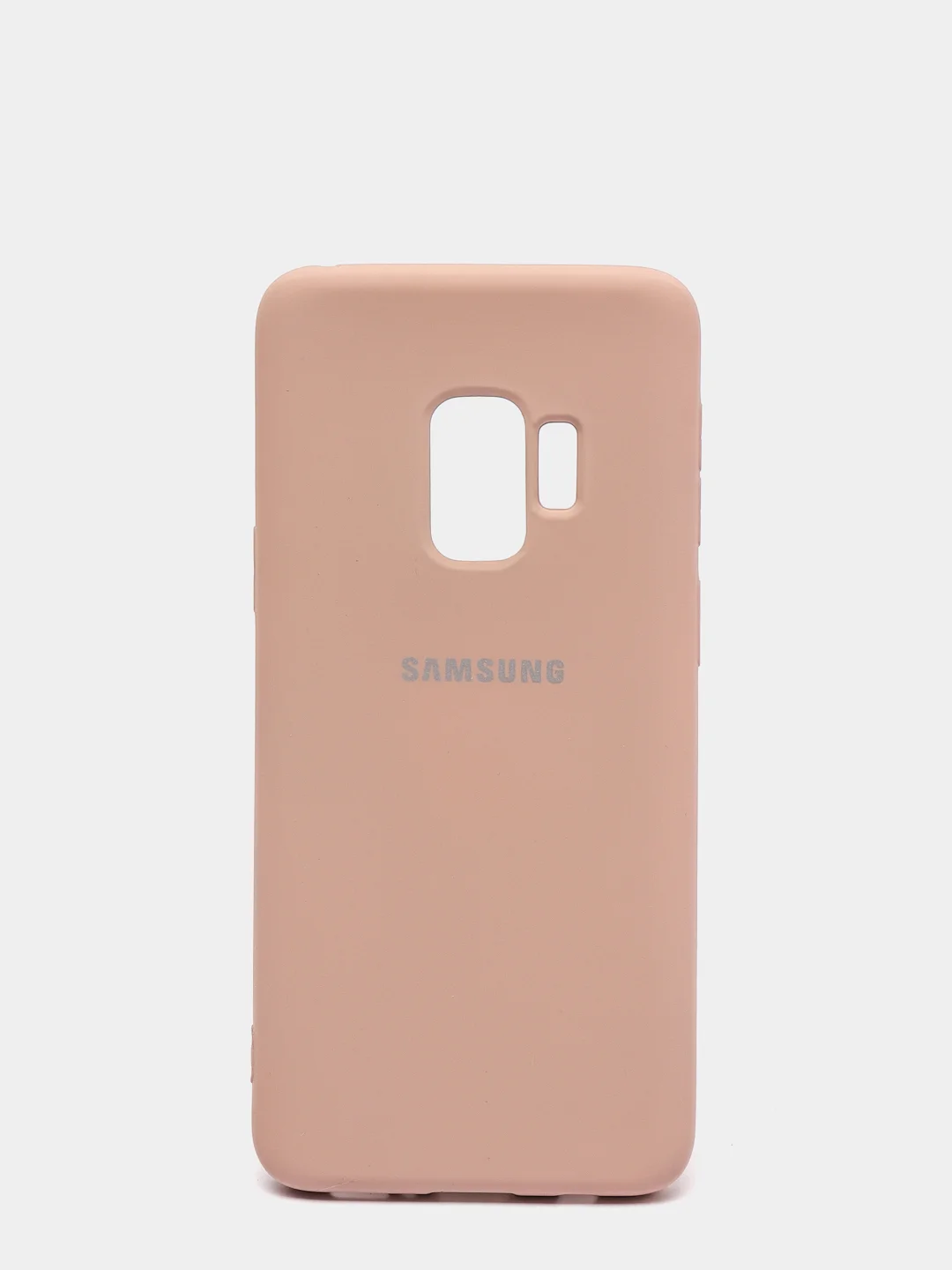 Бежевый защитный силиконовый чехол Silikone Cover для Samsung S9