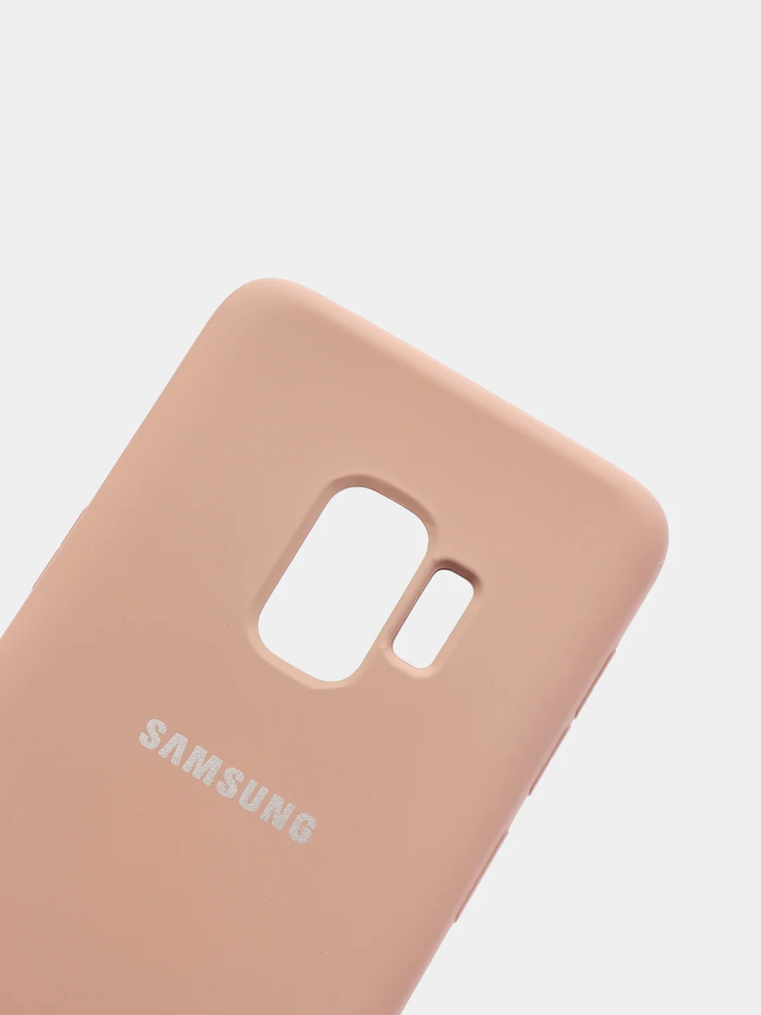 Бежевый защитный силиконовый чехол Silikone Cover для Samsung S9