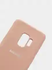 Бежевый защитный силиконовый чехол Silikone Cover для Samsung S9