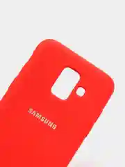 Алый защитный силиконовый чехол Silikone Cover для Samsung A6 2018
