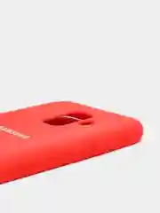 Алый защитный силиконовый чехол Silikone Cover для Samsung A6 2018