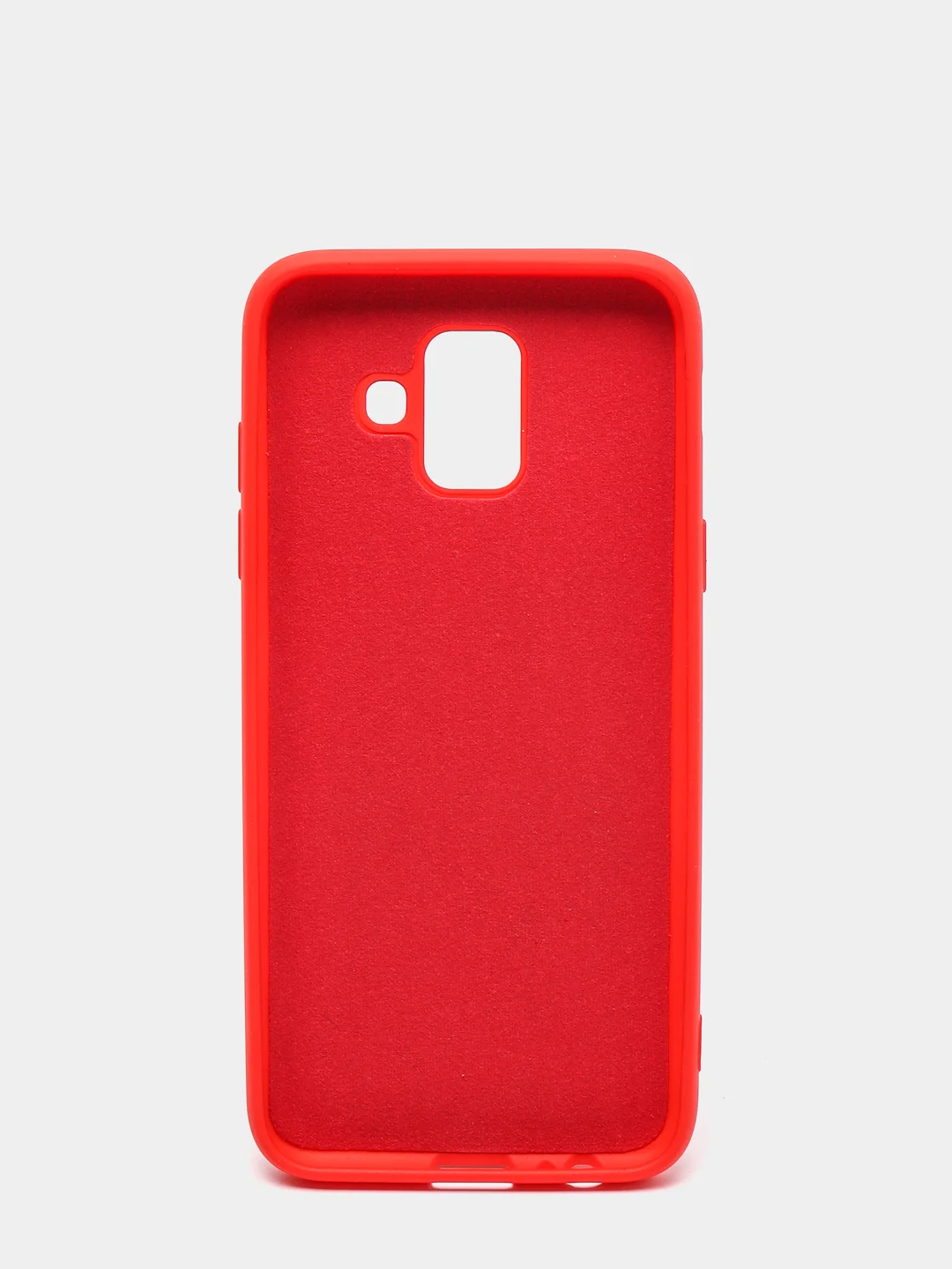 Алый защитный силиконовый чехол Silikone Cover для Samsung A6 2018