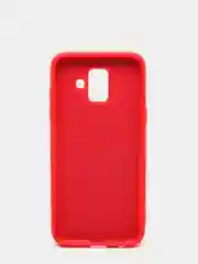 Алый защитный силиконовый чехол Silikone Cover для Samsung A6 2018