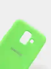 Салатовый защитный силиконовый чехол Silikone Cover для Samsung A6 2018