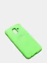 Салатовый защитный силиконовый чехол Silikone Cover для Samsung A6 2018