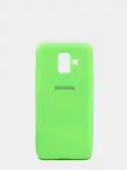 Салатовый защитный силиконовый чехол Silikone Cover для Samsung A6 2018
