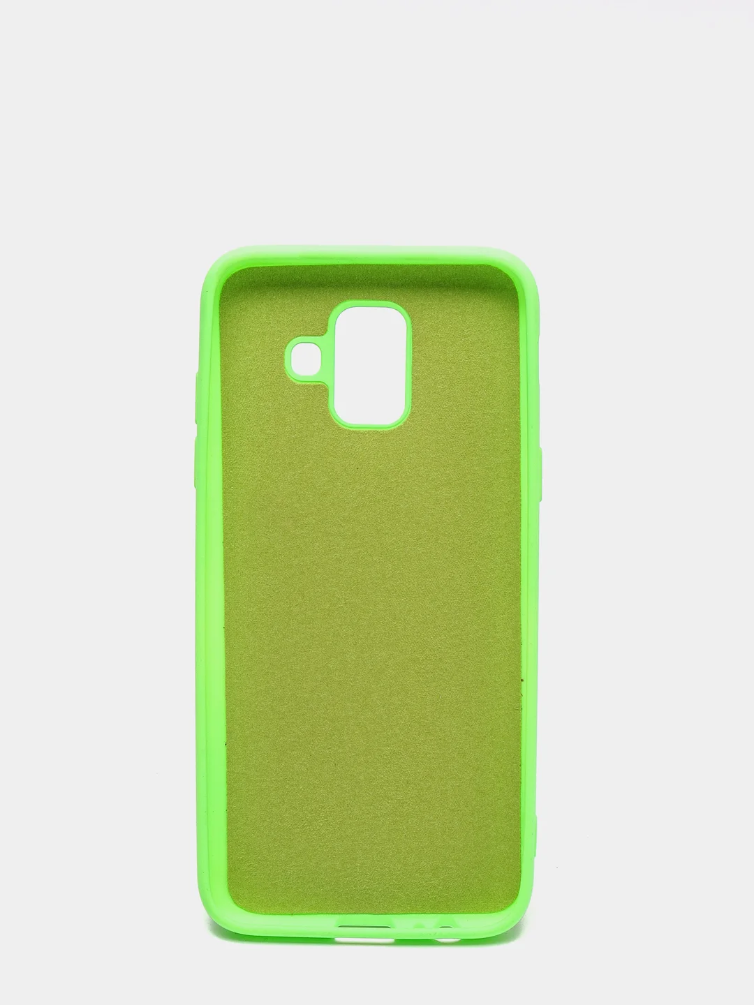 Салатовый защитный силиконовый чехол Silikone Cover для Samsung A6 2018