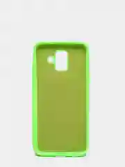 Салатовый защитный силиконовый чехол Silikone Cover для Samsung A6 2018