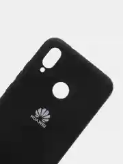 Черный защитный силиконовый чехол Silicone Cover HUAWEI P20 LITE