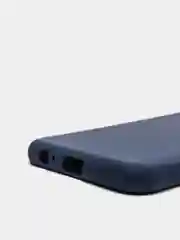 Темно-синий защитный силиконовый чехол Silikone Cover для Samsung A6 2018