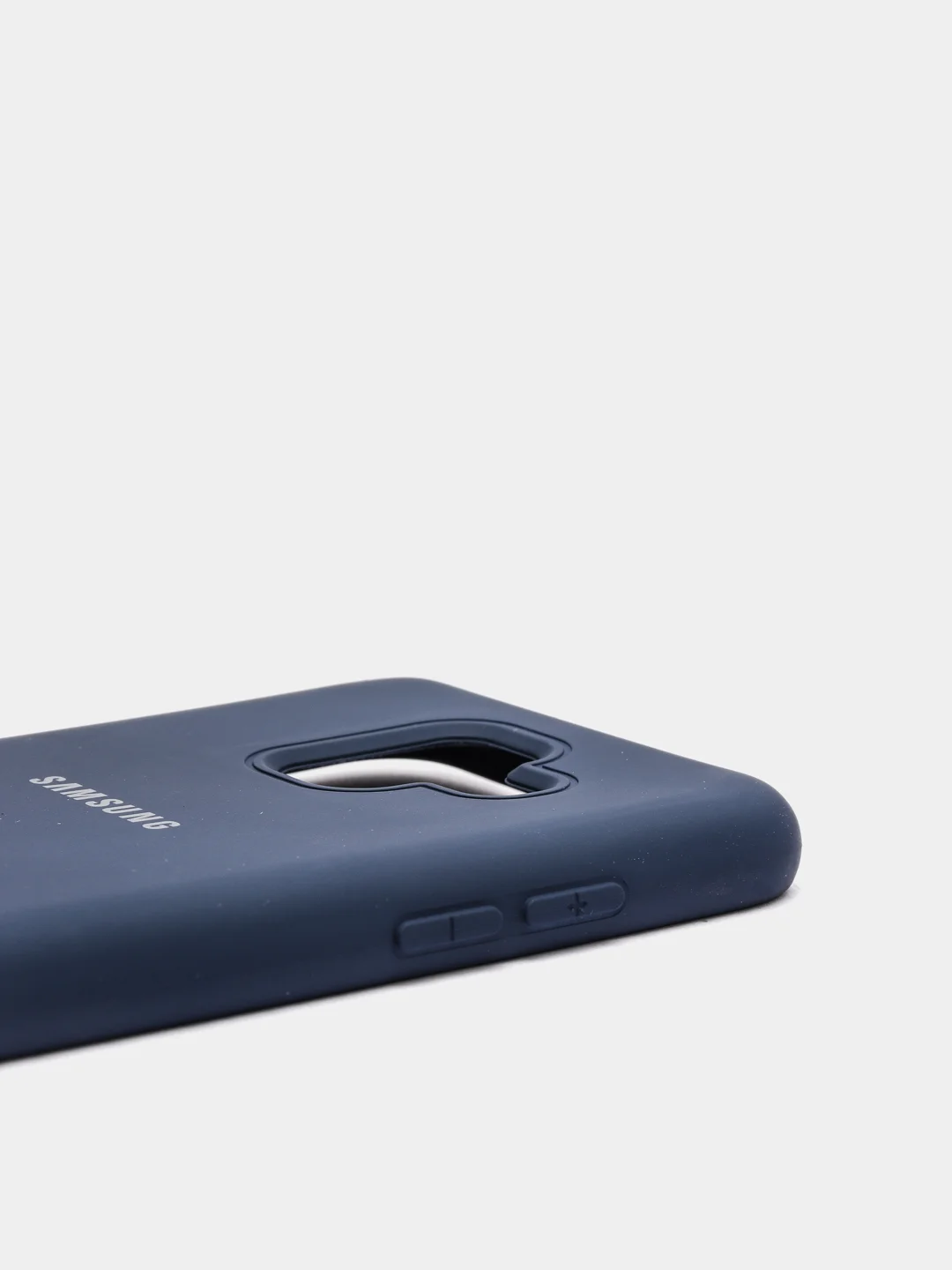 Темно-синий защитный силиконовый чехол Silikone Cover для Samsung A6 2018