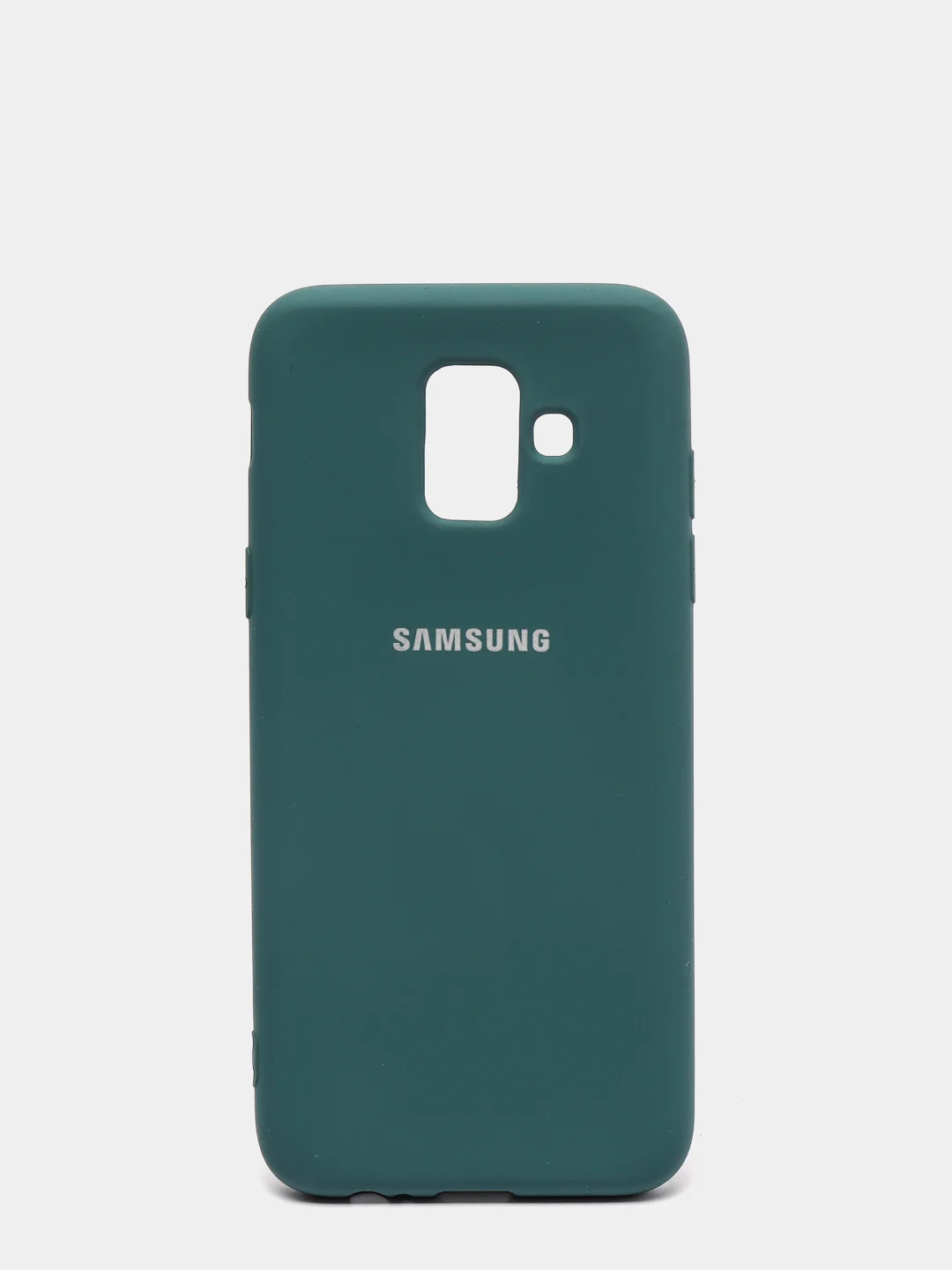 Тёмно-бирюзовый защитный силиконовый чехол Silikone Cover для Samsung A6 2018