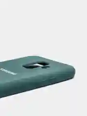 Тёмно-бирюзовый защитный силиконовый чехол Silikone Cover для Samsung A6 2018