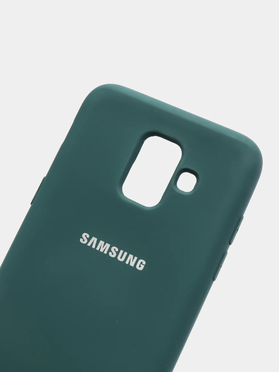 Тёмно-бирюзовый защитный силиконовый чехол Silikone Cover для Samsung A6 2018