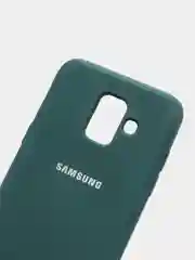 Тёмно-бирюзовый защитный силиконовый чехол Silikone Cover для Samsung A6 2018