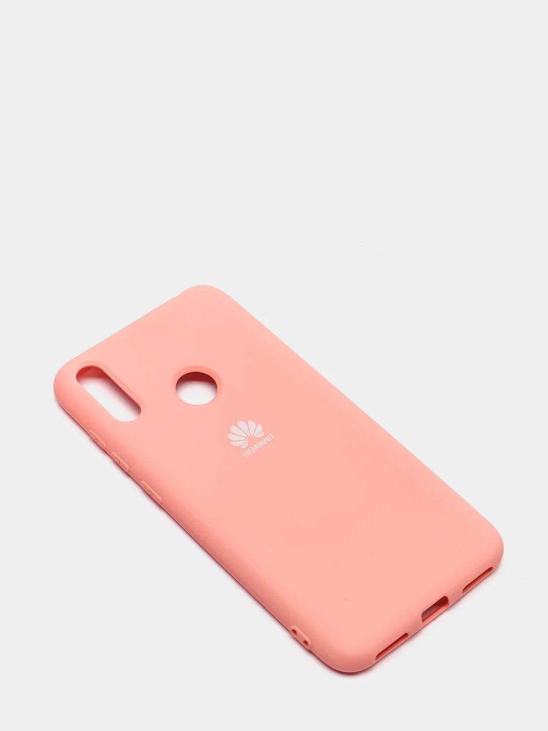 Кораллово-розовый защитный силиконовый чехол Silicone Cover HUAWEI Y7PRIME