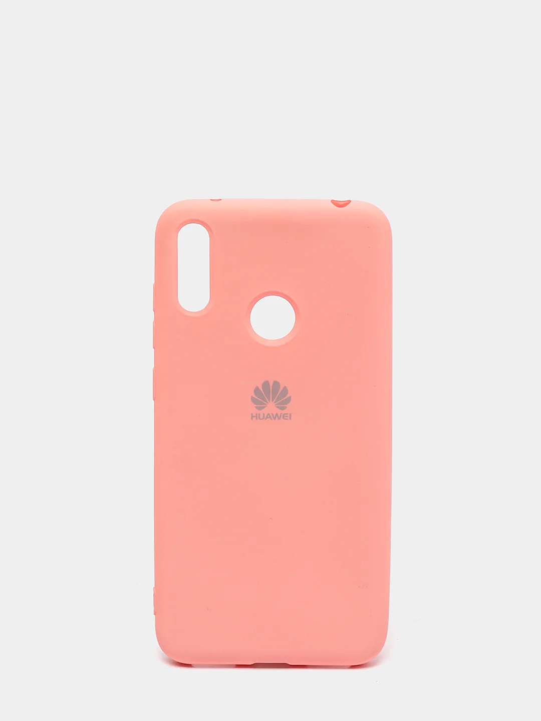 Кораллово-розовый защитный силиконовый чехол Silicone Cover HUAWEI Y7PRIME