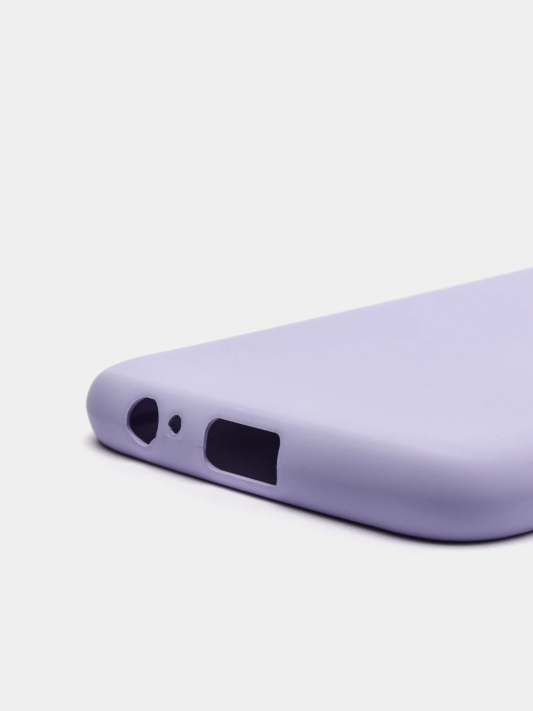 Сиреневый защитный силиконовый чехол Silikone Cover для Samsung A6 2018