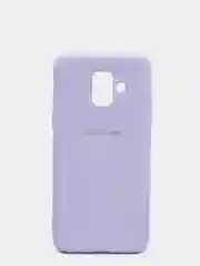 Сиреневый защитный силиконовый чехол Silikone Cover для Samsung A6 2018