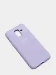 Сиреневый защитный силиконовый чехол Silikone Cover для Samsung A6 2018