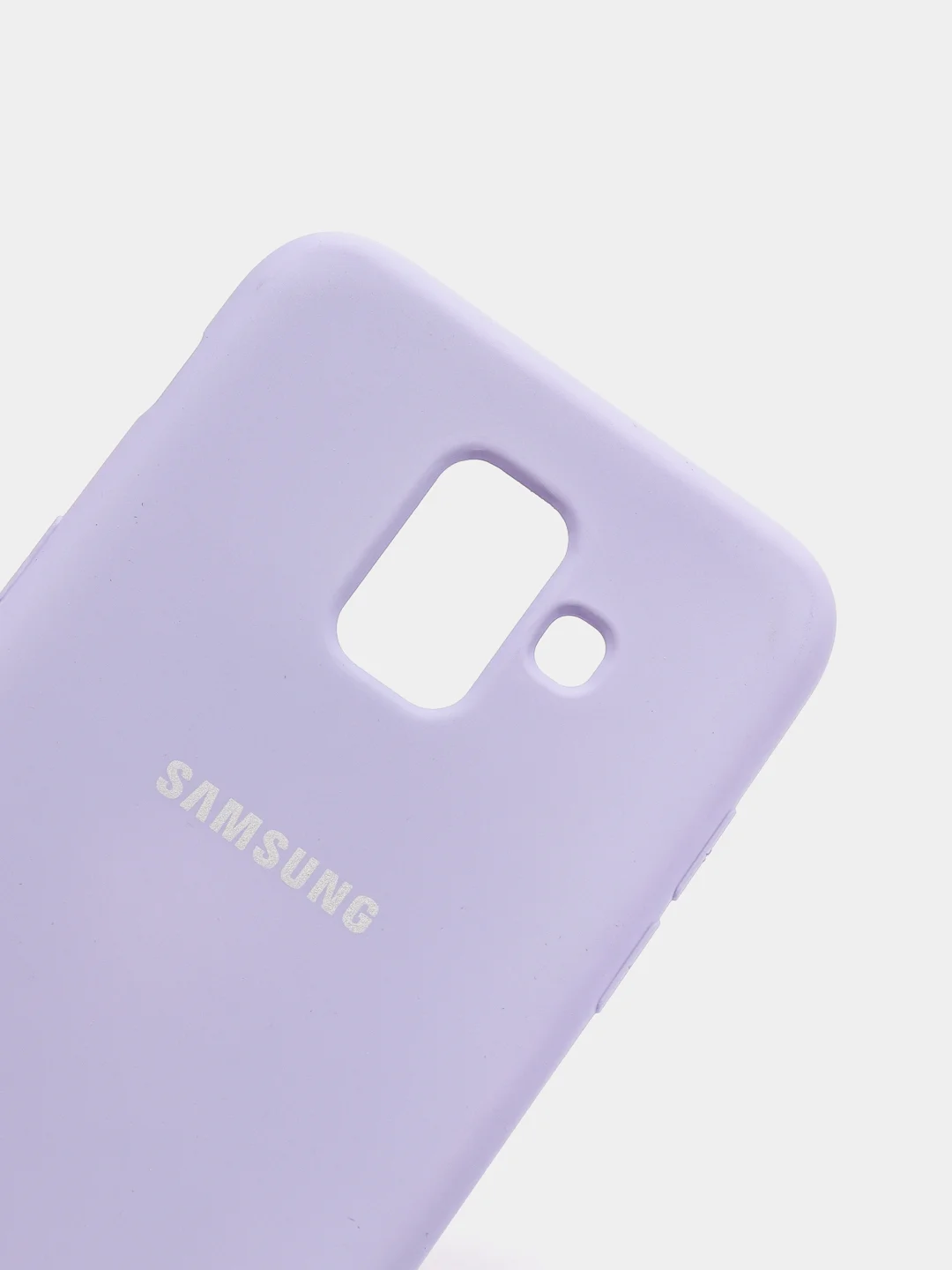 Сиреневый защитный силиконовый чехол Silikone Cover для Samsung A6 2018