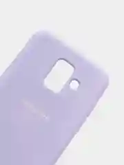 Сиреневый защитный силиконовый чехол Silikone Cover для Samsung A6 2018