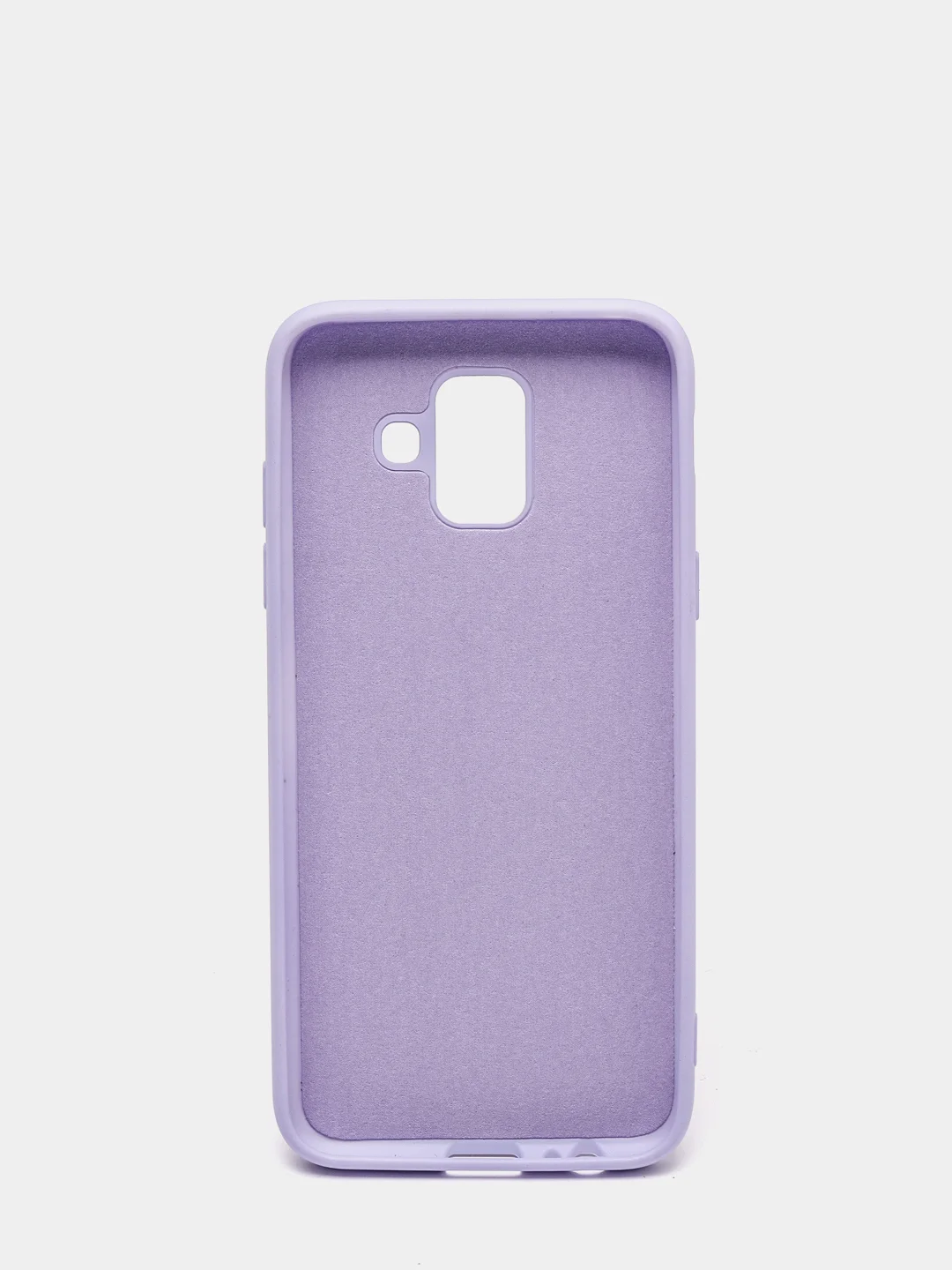 Сиреневый защитный силиконовый чехол Silikone Cover для Samsung A6 2018