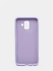 Сиреневый защитный силиконовый чехол Silikone Cover для Samsung A6 2018