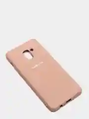 Пудровый защитный силиконовый чехол Silikone Cover для Samsung A8 PLUS