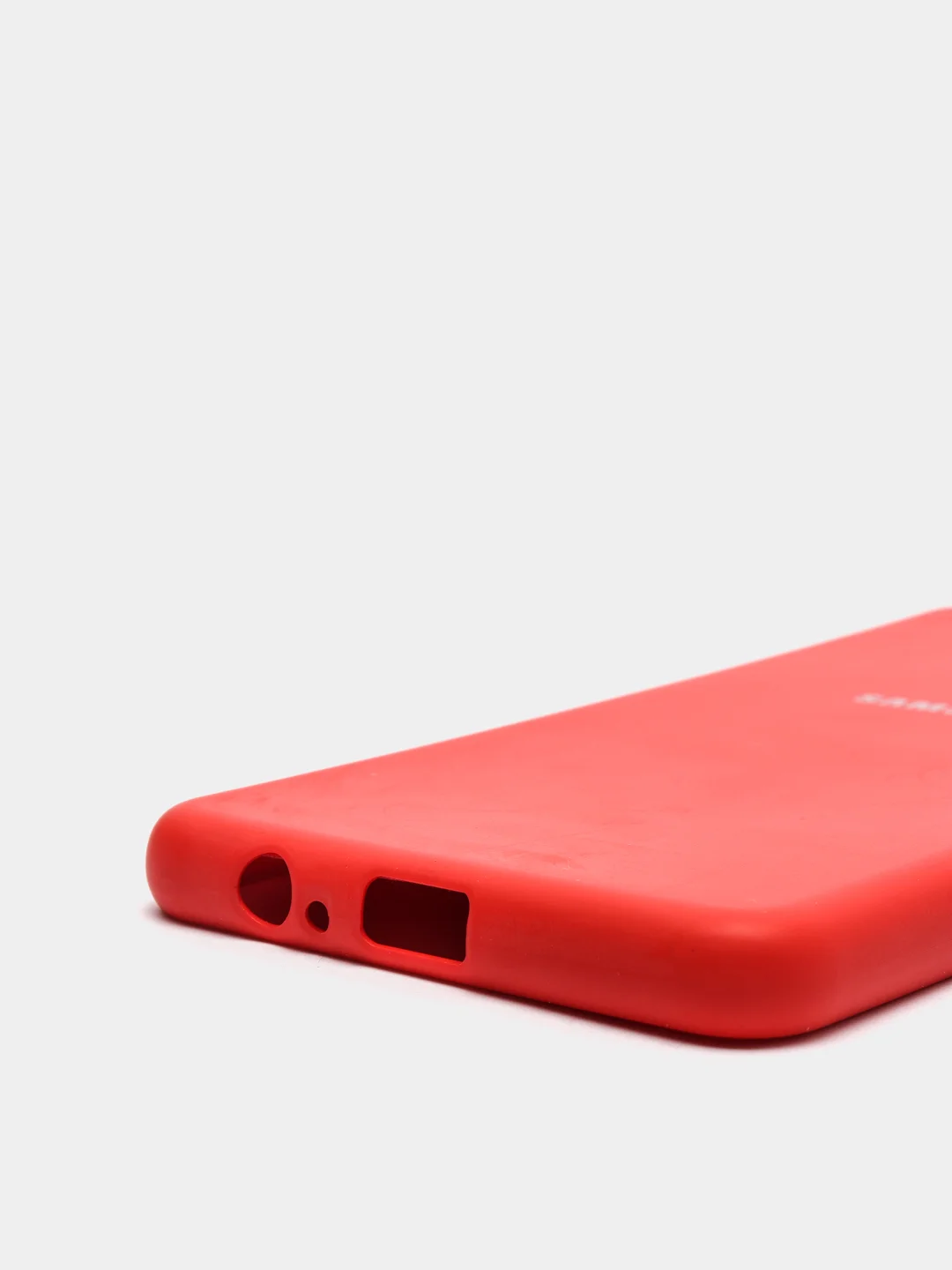 Алый защитный силиконовый чехол Silikone Cover для Samsung A8 PLUS