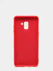 Алый защитный силиконовый чехол Silikone Cover для Samsung A8 PLUS
