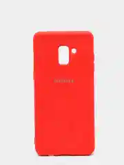 Алый защитный силиконовый чехол Silikone Cover для Samsung A8 PLUS