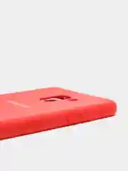 Алый защитный силиконовый чехол Silikone Cover для Samsung A8 PLUS