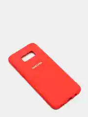 Алый защитный силиконовый чехол Silikone Cover для Samsung S8 PLUS