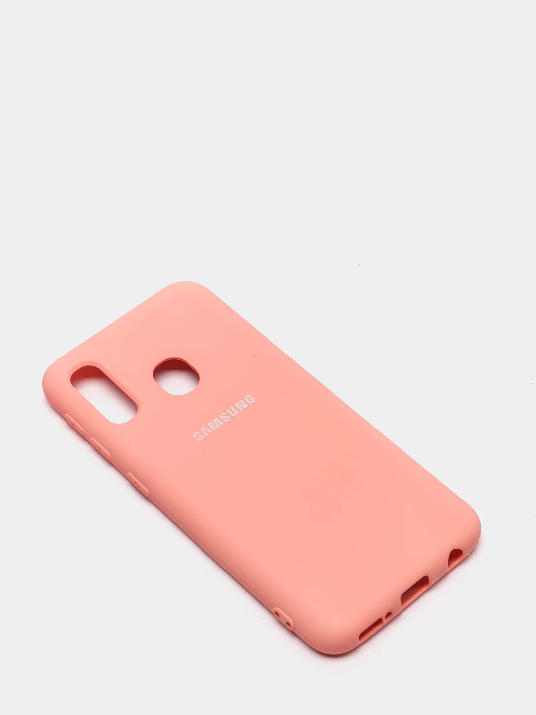 Кораллово-розовый защитный силиконовый чехол Silikone Cover для Samsung A10E